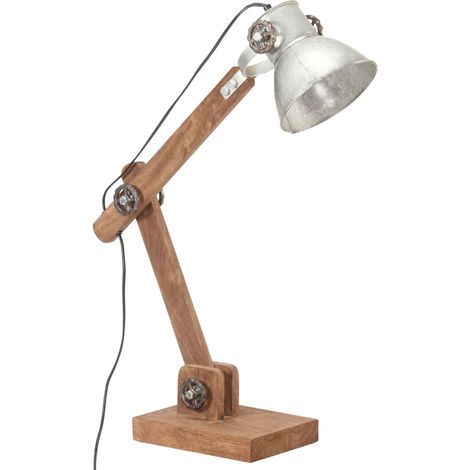 Lampe de bureau industrielle Argenté Rond 58x18x90 cm E27 (1/5)