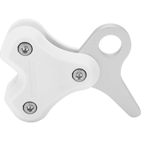 Poulie en Alliage d'Aluminium pour Plongée Libre - Rétracteur à Corde Métallique Efficace - Accessoire de Plongée Blanc (1/5)