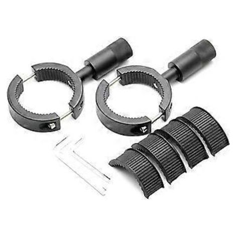 Support de phares antibrouillard moto 38-60 mm, fixation pour tube, support de phare, projecteurs moto, fixation pour fourche, collier de serrage