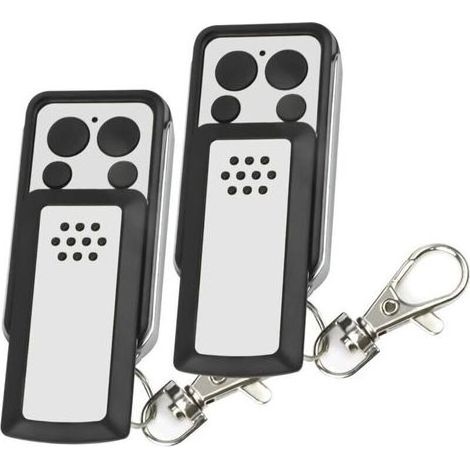 Telecomando - 2 pulsanti a ribalta - Compatibile con la maggior parte dei motori Avidsen, grigio, 2 anni di durata della batteria - 114253 (1/4)
