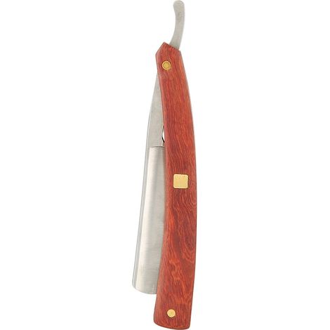 Couteau à lame droite, en bois de santal, pliable et résistant à la corrosion (1/5)