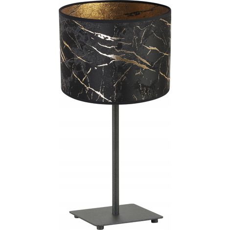 LÁMPARA DE MESA GIA, PANTALLA CON PATRÓN DORADO (1/5)