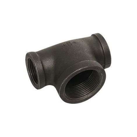 Buderus T-Stück 90 Grad, Nr.130, I/I 1 1/2", Schwarz