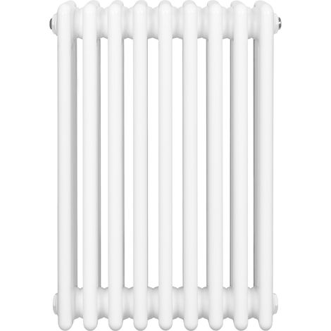 Radiateur Traditionnel à 4 Colonnes 600 x 425 mm en Acier Blanc (1/5)