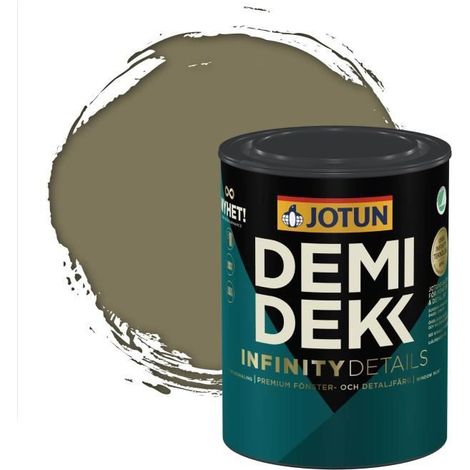 JOTUN - Peinture Bois, Lasure Opaque Satinée - RAL 6013 - Vert Jonc - 0,75L (1/2)