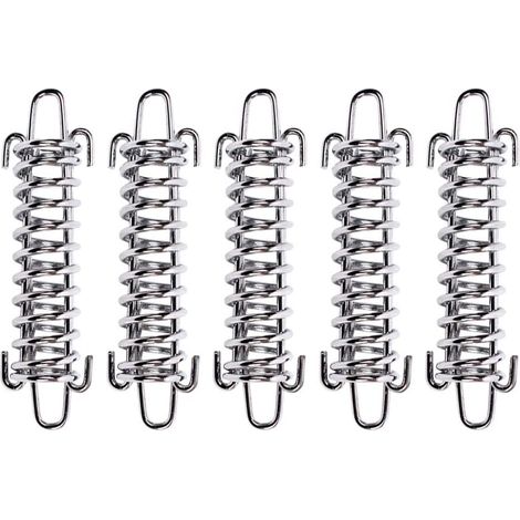 5 pièces d'attaches à ressort pour tente de camping, kit de tendeur à ressort pour balançoire de véranda, tendeur pour bâches, tentes, grilles métalliques, accessoires de camping (1/5)