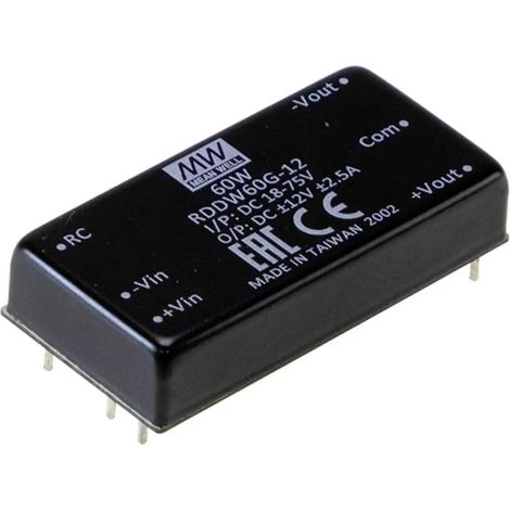 [NEUWERTIG] B-Ware Mean Well Wandler Konverter Rddw60 F15 Dc Print Stromversorgung Modul