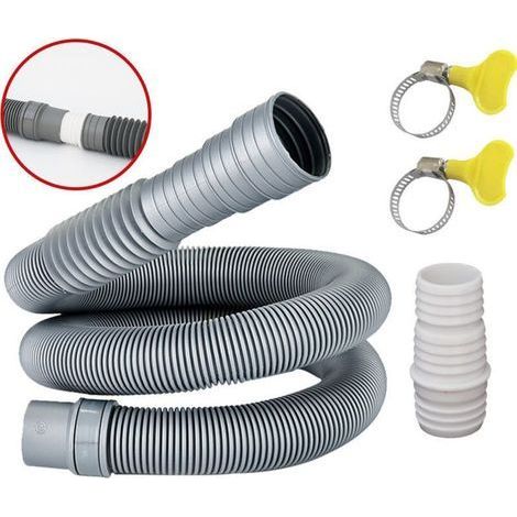 Tuyau d'évacuation d'eau, 1.5M Tuyau de Vidange Universel Flexible d'évacuation Universel Kit de Rallonge de Tuyau, pour Lave-Vaisselle et Machine à Laver (1/5)