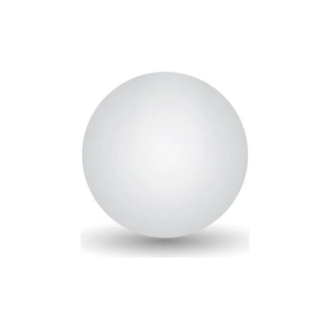 Lámpara de jardín esférica, luminaria de exterior, blanca, E27 LED, 50 cm, 230 V