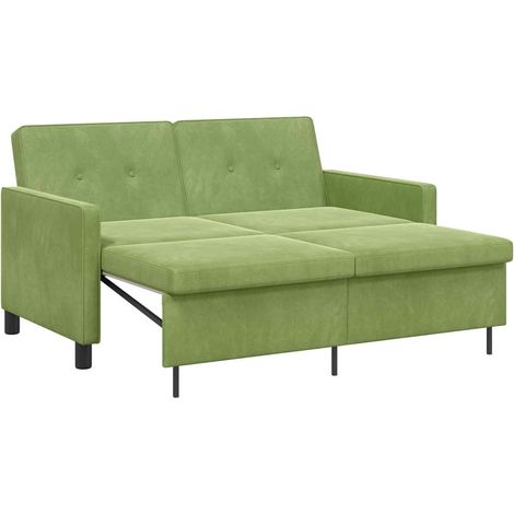 Canapé-Lit Vert clair Tissu vidaXL (1/5)
