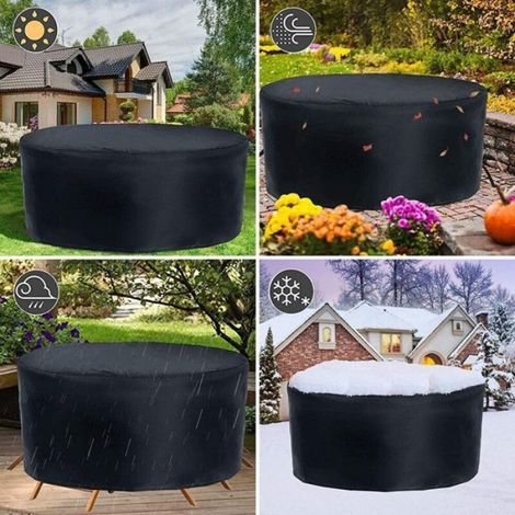 Housse Protection Table Jardin - 150x150 cm - Imperméable 210D - Résistant UV - Extérieur (1/5)