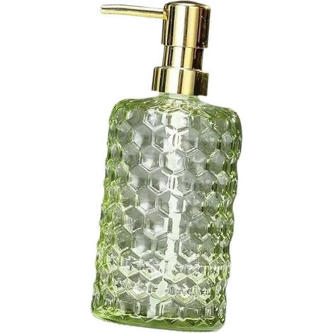 Seifenspender aus Glas, moderne Duschgelpumpe, Duschflüssigkeitsbehälter – AquaForge (1/5)