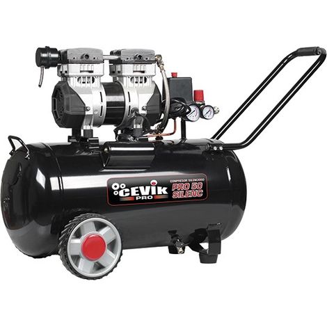 COMPRESSEUR SILENCIEUX 1,5HP SANS HUILE - 50 L