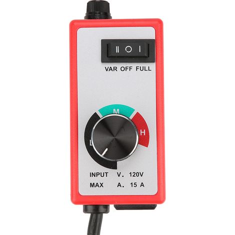 120-V-Drehzahlregler für Routerlüfter, Elektromotor-Rheostat, rot (1/5)