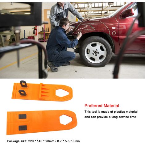 Kit per la riparazione di ammaccature auto, linguette in plastica, guarnizioni per carrozzeria, estrattore multifunzionale, 2 pezzi (1/4)