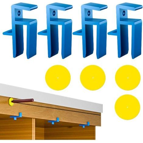 Ensemble de gabarits de menuiserie Pince de traçage multifonctionnelle pour panneau d'armoire, outils de frappe des orteils pour menuiserie professionnelle (1/4)