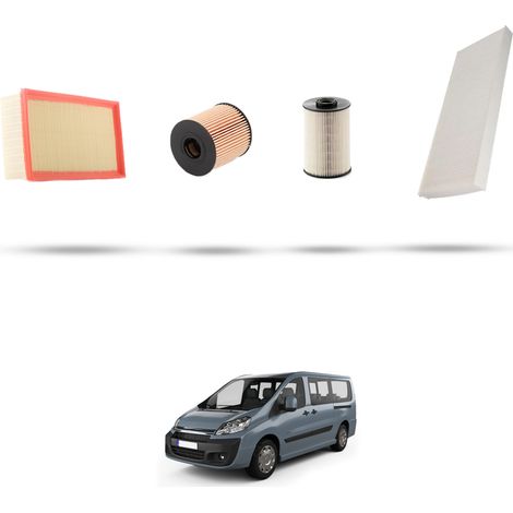 Kit tagliando 4 filtri compatibile con Citroen Dispatch II 2.0 Hdi 72kw dal 2011 (1/5)