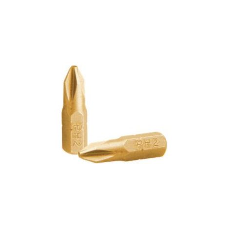 Embout Qualité industrielle 1/4" C6.3 Titanium Phillips n° 1 Longueur 25