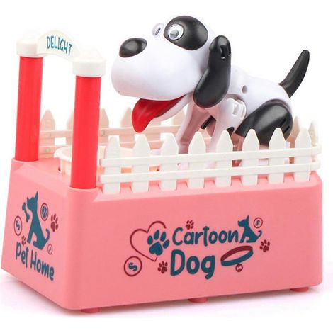 Kleine Hunde-Mops-Bank, batteriebetriebenes Roboter-Münzfressspielzeug, Spardose