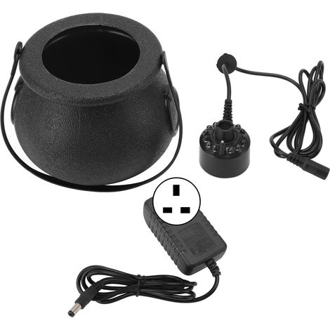 Lampe d'ambiance Halloween portable, noir mignon, lumière atomisée, décoration effrayante, prise UK 100-240V (1/5)
