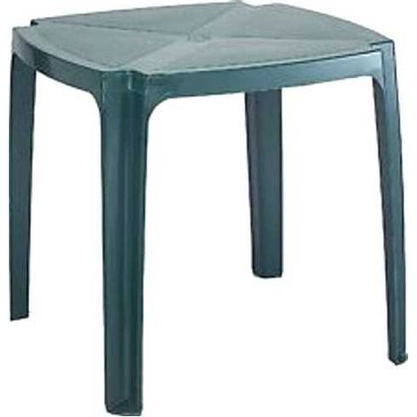 Mesa de resina verde 75x75 Progarden