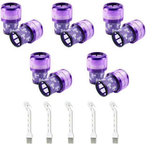 10 Pack Filtres pour Dyson V11 Absolute Extra Pro, V11 Torque Drive Animal, V15 Detect sans fil Aspirateur SV14 SV17 SV22 Hepa Filtre de Remplacement Lavable Remplace  DY-970013-02
