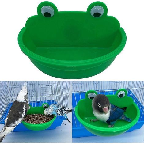 Mangeoires pour perroquets, mangeoires pour oiseaux d'intérieur, baignoire pour oiseaux, facile à nettoyer (1/4)