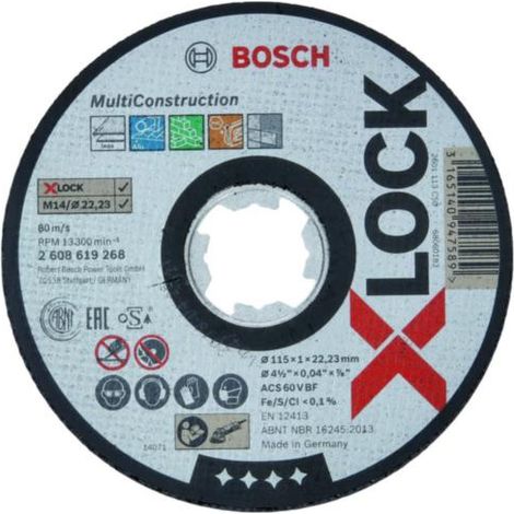 BOSCH 2.608.619.268 X-Lock MultiConstruction 115mm x 1mm