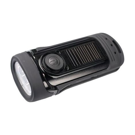Torcia impermeabile POWERplus Barracuda a energia solare e dinamo