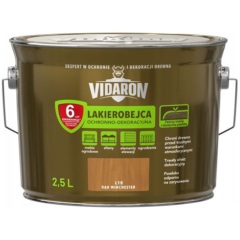 Vernice colorante a base solvente Vidaron 2,5 l Winchester rovere L18 1 pz. (1/5)