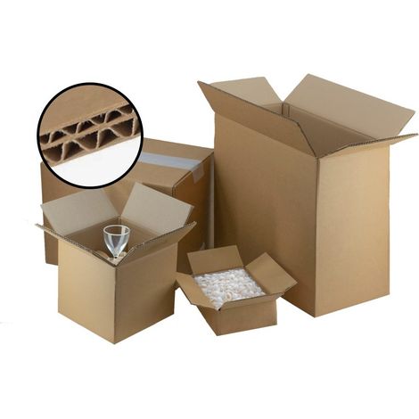 IMBALLAGGI 2000 - Scatola Cartone Doppia Onda 30x20x20 cm, Pack da 1 Pezzo, Scatoloni per Trasloco e Imballaggio, Scatole Cartone Resistenti e Durevoli, Scatole Trasloco Ideali come Cartoni Spedizioni