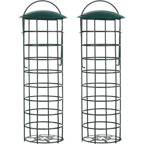 MSBD Mangeoire Oiseaux Exterieur, Mangeoires pour Oiseaux Sauvages pour Boules De Graisse pour Boulettes, pour Petits Oiseaux (1/5)