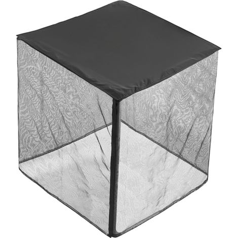 Mophorn Copertura per Condizionatore Esterno 81,2x81,2x91,4 cm, Protezione da Pioggia e Detriti, Realizzata in Poliestere con Rete in PVC, Adatta a Diverse Dimensioni (1/5)