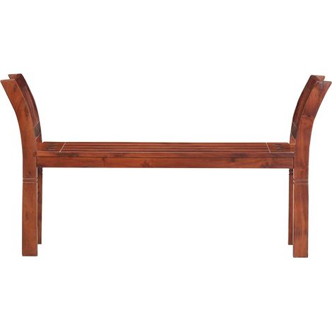 vidaXL Banco de madera maciza de acacia 111 cm (1/2)