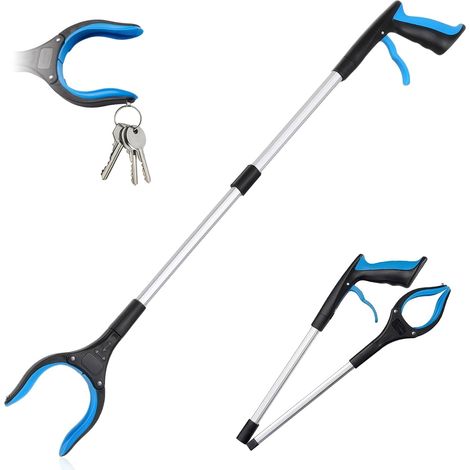 82cm Reaching Grabber, Telescopic Grabber with Magnetic Hook, Waste Picker, for Elderly People, People with Reduced Mobility (1/5)
