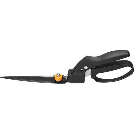 Fiskars 1023632 SmartFit GS40 Forbice per Erba Angolo di Taglio Regolabile 180° Lama in Acciaio colore Nero (1/5)