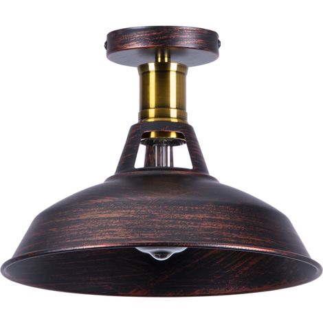 Vintage Retro Ceiling Lights Iron Metal Ceiling Lamp Industrial Style Ceiling Light E27 For Cafe Bedroom Restaurant Indoor Lighting