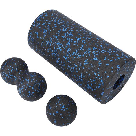 Ensemble de rouleaux de massage en mousse 3 en 1 pour le yoga, comprenant une colonne, une balle de massage en profondeur et une balle de massage ergonomique pour le sport. (1/5)