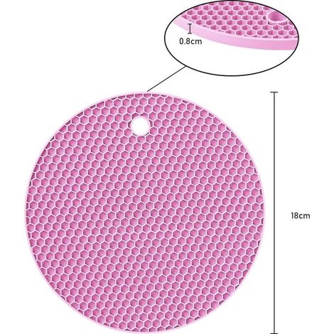 Dessous de plat silicone 4 pièces, antidérapant, résiste à 250°C, multifonction pour cuisine et salle à manger.