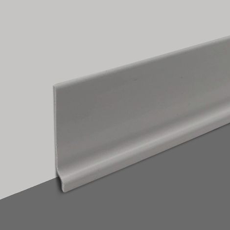 Madeinnature – Plinthe pvc souple 70mm – Résistante pour pièces humides – Longueur 8 ML – Couleurs : blanc, gris clair, gris foncé, noir (1/5)