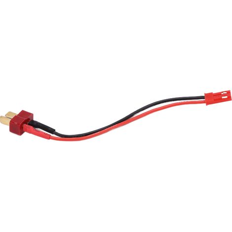 Câble en silicone souple, durable et portable, de 10 cm et de calibre 22 AWG, avec connecteur T mâle vers JST mâle, pour modèles réduits de voitures et d'avions radiocommandés. (1/5)