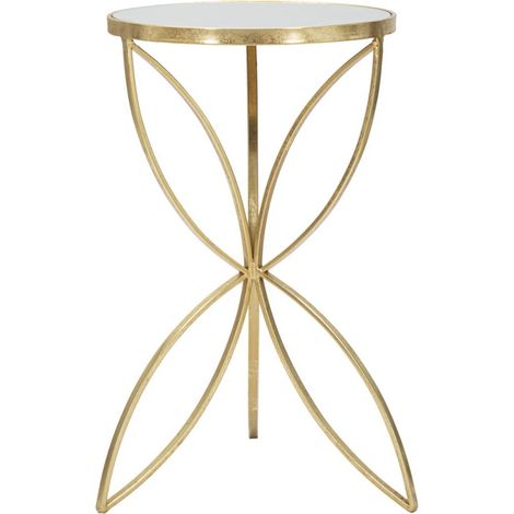 Table d'Appoint Design "Butterfly" 60cm Or (1/5)