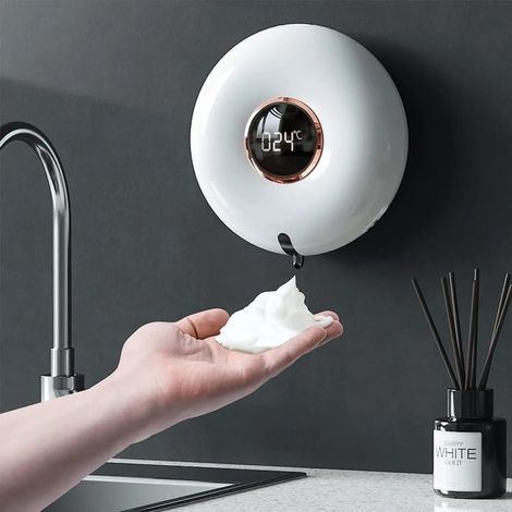 Dispenser di sapone liquido intelligente da 280 ml, automatico, a parete, senza contatto, per bagno e cucina (1/5)