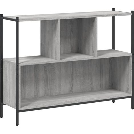 vidaXL Libreria Grigio Sonoma 102x28x77,5 cm in Legno Multistrato (1/5)