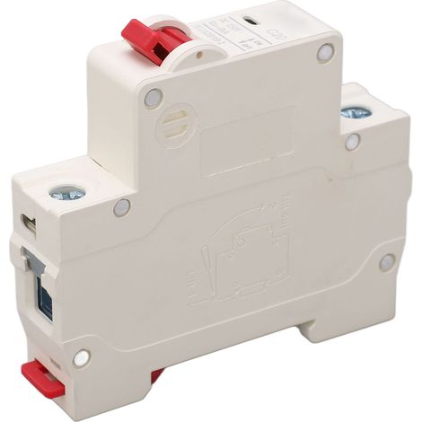 Disjoncteur miniature DC 250V 20A DZ47s-63Z C20 1P, rail DIN, pouvoir de coupure 6000A, protection basse tension pour systèmes photovoltaïques solaires. (1/5)