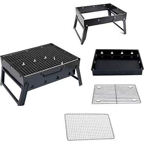 Barbecue grill tiroir grill extérieur portable grill charbon de bois barbecue four pliant (1/2)