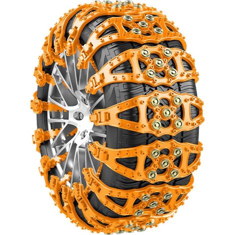 10er-Pack Winterreifenketten, wiederverwendbare Anti-Rutsch-Ketten für Auto/SUV/Van, einfach zu installieren und zu entfernen, für Reifenbreite 165–245 mm