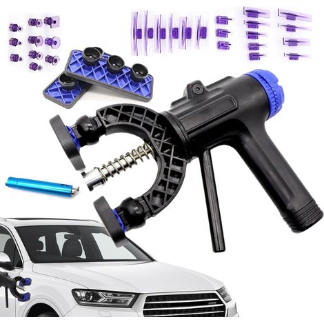 Car Dent Removal Kit, Paintless Dent Repair Tools with 28 Removal Tabs for Various Surfaces, Plastics (1/5)