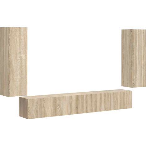 Maison Exclusive - Set di Mobiletto da TV a Parete 4 pcs Rovere Sonoma