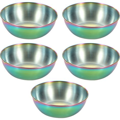 Saucier À Tremper - Acier Inoxydable - Pour Sauce Soja Sushi Apéritif - Lot De 5 Pièces (1/4)